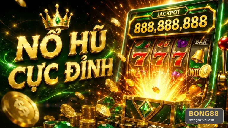 Icon jackpot nhấp nháy ở góc guồng slot: Kinh nghiệm đọc cảnh nổ hũ BONG88