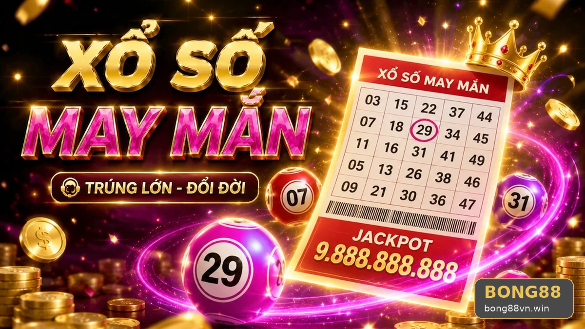 hiện song song trên BONG88 Khung viền vé số và bảng kết quả xổ số